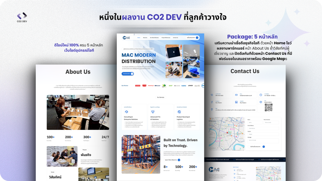 รับทำเว็บไซต์ Salepage 8 MACMODERN PORT 11
