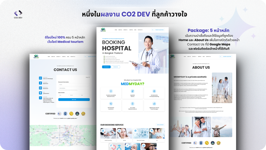 รับทำเว็บไซต์ Salepage 7 MEDMYDAY PORT 11