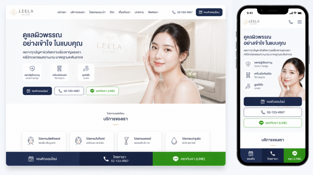 magnific clean clinic website mock rl5O2eixtc